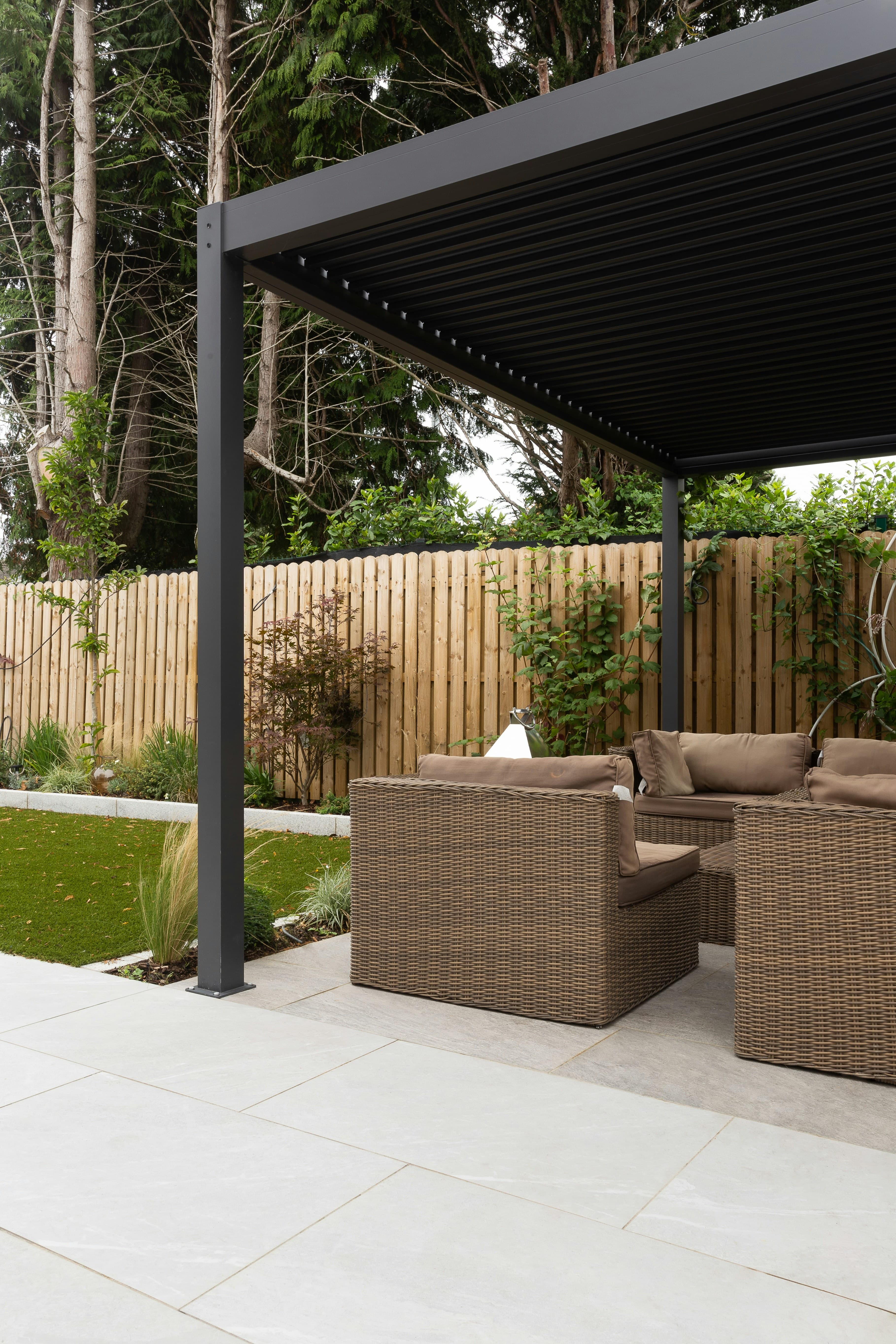 PURPLE LEAF Motorized Louvered Pergola