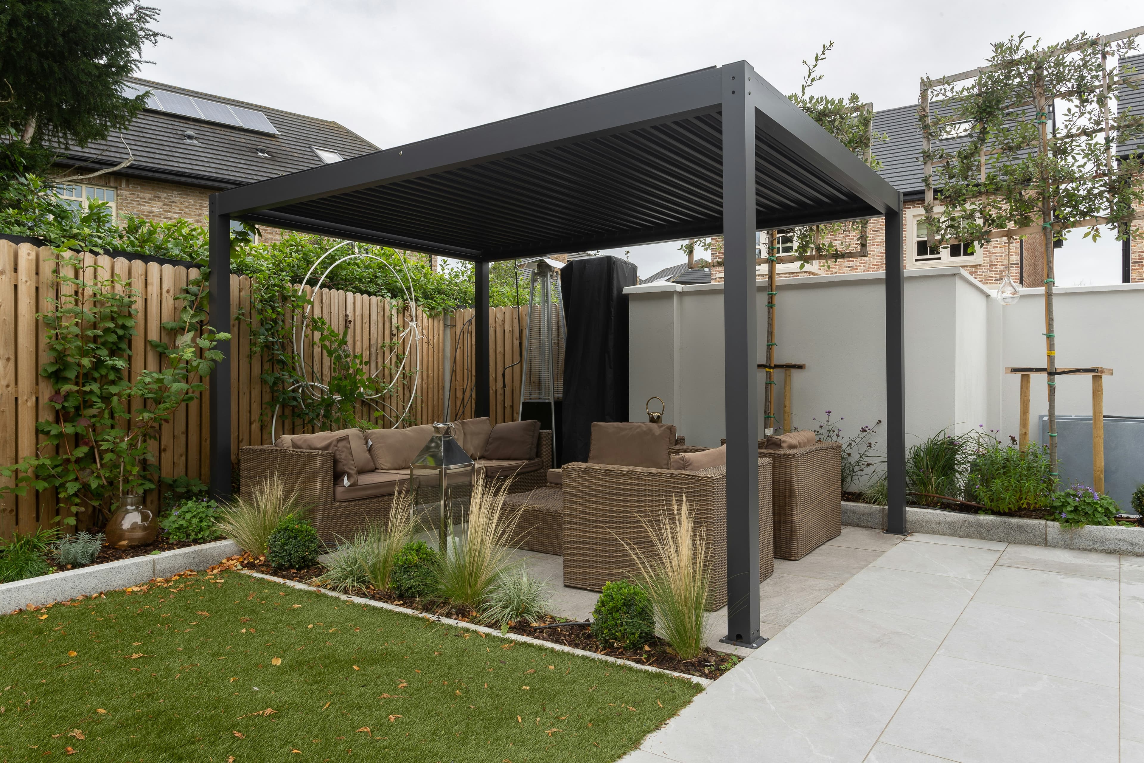 PURPLE LEAF Louvered Pergola